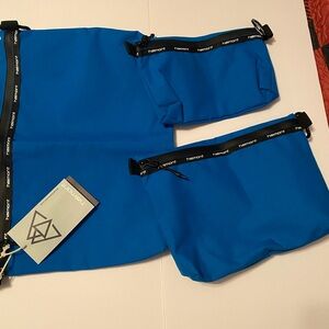 Haimont Royal Blue 3-pc Travel Pouch Set, waterproof, NWT